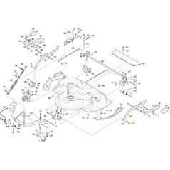 LEFT LIFTING ARM PIA.CD100QF VNGA ORIGINAL STIGA - 387106295/0
