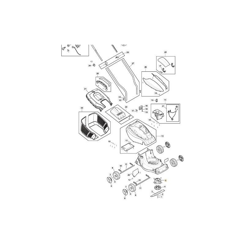 ELECTRIC MOTOR E 300 LI 20 ORIGINAL STIGA - 118811092/0