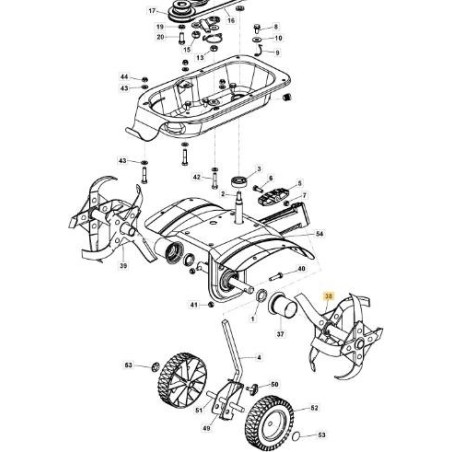 CONJUNTO DE ROTOR-SX ORIGINAL STIGA - 1483-2054-01 | Newgardenstore.eu