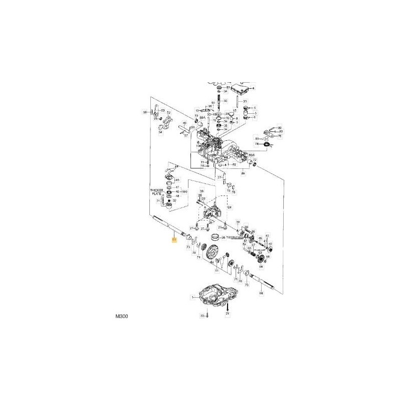 ORIGINAL STIGA HALF-AXLE-R - 1139-1345-01