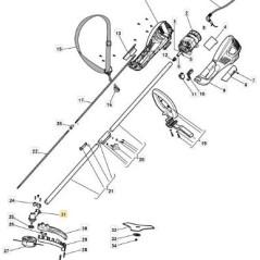 CABEZA DE ENGRANAJE ORIGINAL STIGA - 118802124/0 | Newgardenstore.eu