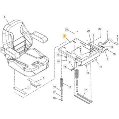 ORIGINAL STIGA SEAT PLATE - 118830836/0 | Newgardenstore.eu