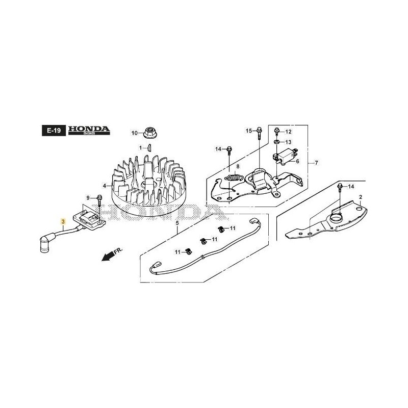 ORIGINAL STIGA ELECTRONIC COIL ASSEMBLY - 118551697/0