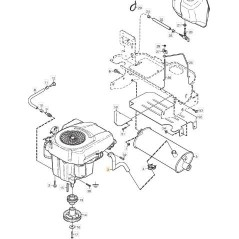 TUBO DE ESCAPE (KOHLER) ORIGINAL STIGA - 1134-6021-01 | Newgardenstore.eu