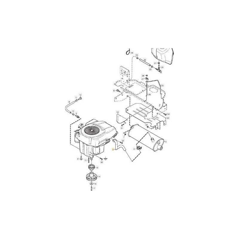 EXHAUST PIPE (KOHLER) ORIGINAL STIGA - 1134-6021-01
