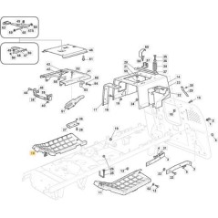 RIGHT FOOTPEG TC (PLASTIC) ORIGINAL STIGA - 325500052/0 | Newgardenstore.eu