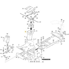 SUPPORT DE COLONNE SED.PCH VNN C/SUSP MOLL ORIGINAL STIGA - 387785275/0