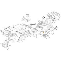 COPERTURA RUOTE TCX NERO ORIGINALE STIGA - 325109802/0