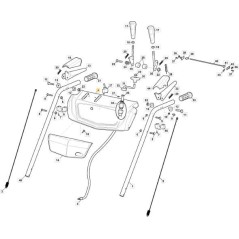 TABLEAU DE BORD BLANC - AS 56 P ORIGINAL STIGA - 118820192/0 | Newgardenstore.eu