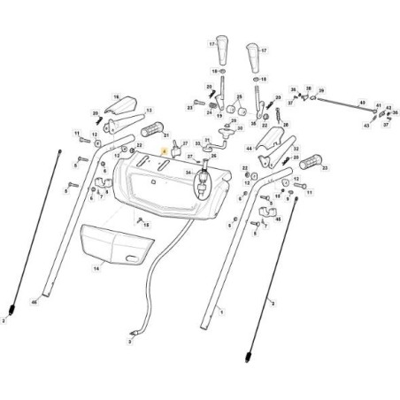 WHITE DASHBOARD - AS 56 P ORIGINAL STIGA - 118820192/0 | Newgardenstore.eu