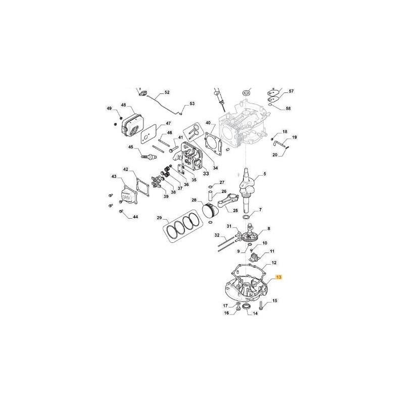 ORIGINAL STIGA ENGINE CUP - 118551153/1