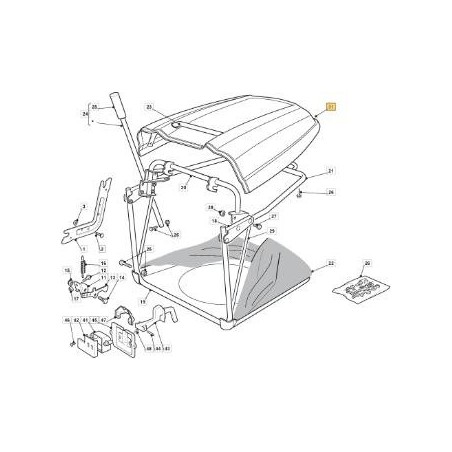 COUVERCLE DE SAC VERT 60123L NJ92 HE ORIGINAL STIGA - 325110345/0 | Newgardenstore.eu