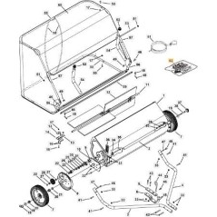 KIT TORNILLOS/COMPONENTES COLECTOR 42 ORIGINAL STIGA - 118890300/0 | Newgardenstore.eu