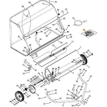 SCREW KIT/COMPONENTS COLLECTOR 42 ORIGINAL STIGA - 118890300/0 | Newgardenstore.eu