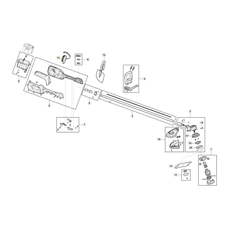 ELEKTRONIKKARTE SBC 500 AE ORIGINAL STIGA - 118810808/0