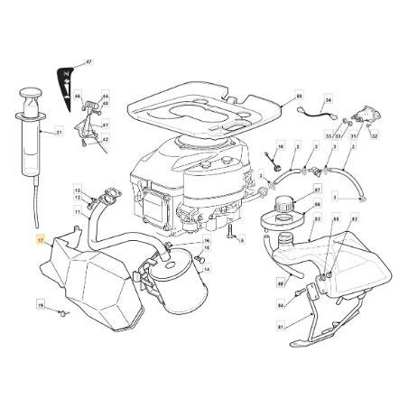 PROTECCIÓN SILENCIOSA ZNN F72 GGP 12 ORIGINAL STIGA - 384598093/0 | Newgardenstore.eu