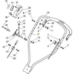 OBERER GRIFF STIGA PRO MC/MCS GELB ORIGINAL STIGA - 381006363/3