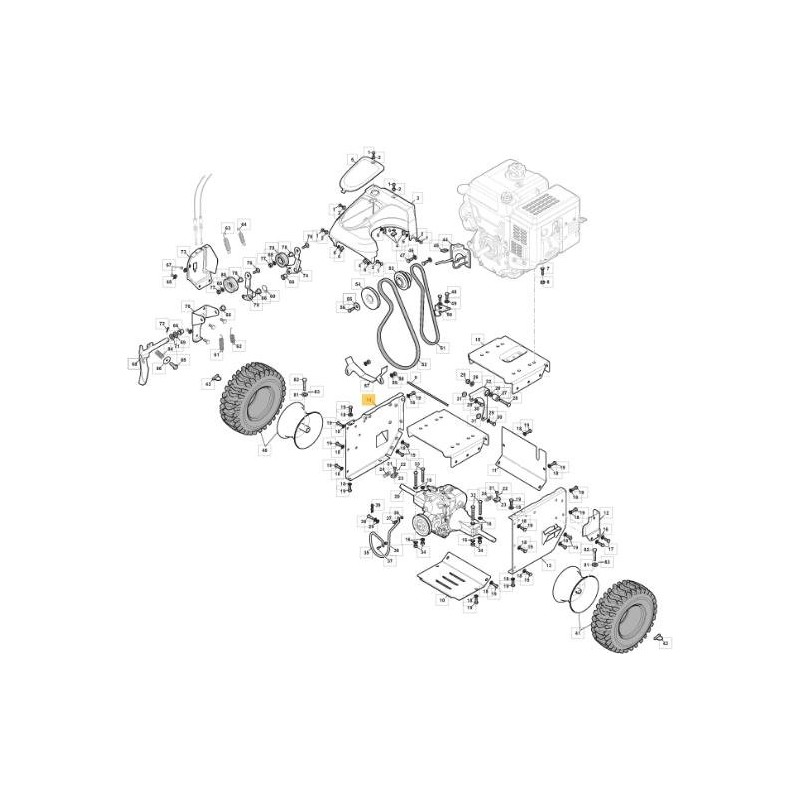 SUPPORT PLATEODX TRANSMISSION SnTh CTF ORIGINAL STIGA - 383570003/0
