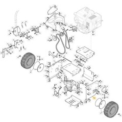 PLACA DE SOPORTE DE TRANSMISIÓN IZQUIERDA. SnTh CTF ORIGINAL STIGA - 383570001/0 | Newgardenstore.eu
