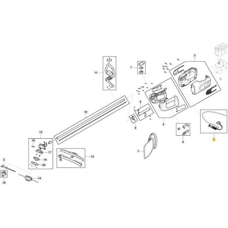 PCB ET COMP. ÉLECTRIQUE. BC 700 Li 48 ORIGINAL STIGA - 118811266/0 | Newgardenstore.eu