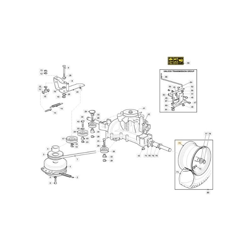 LLANTA RUEDA TRASERA 6x10 DG ORIGINAL STIGA - 182001504/0