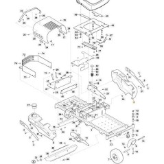 AILE, CÔTÉ GAUCHE, GRIS ORIGINAL STIGA - 118830129/0 | Newgardenstore.eu