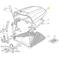 TAPA DE BOLSA GRIS 701785 NJ92 HE ORIGINAL STIGA - 325110342/0 | Newgardenstore.eu