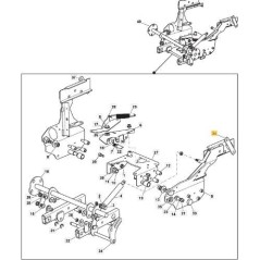 STAFFA AGG.TELAIO SX PTO TC/MP VNN ORIGINALE STIGA - 382774289/0 | Newgardenstore.eu