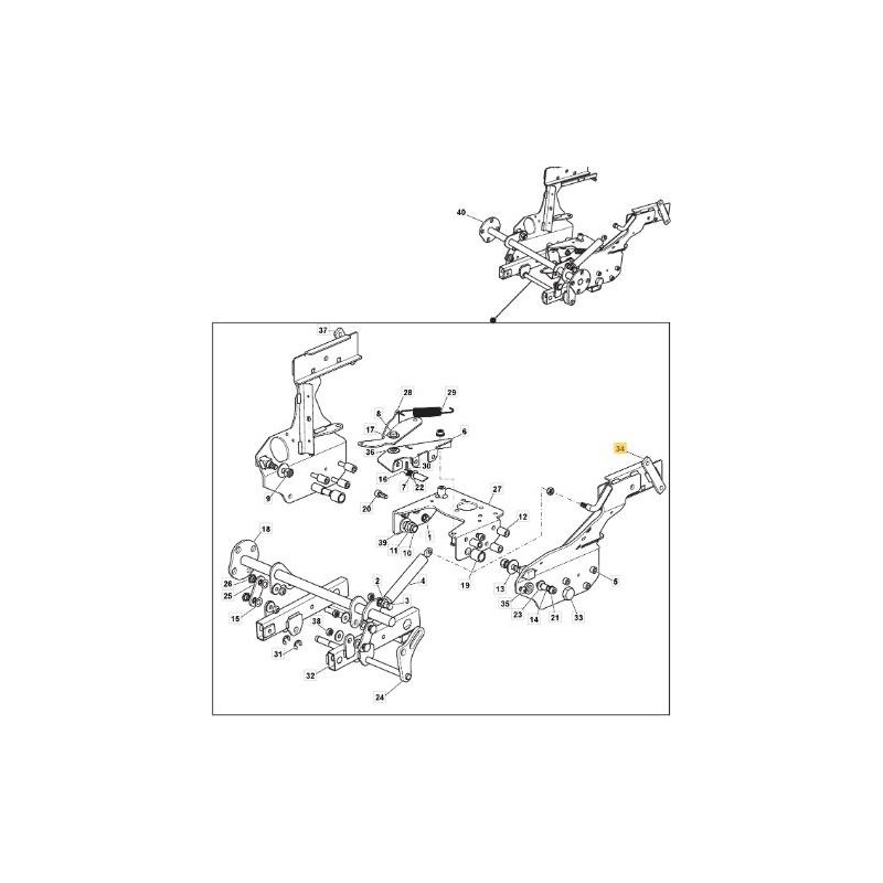STAFFA AGG.TELAIO SX PTO TC/MP VNN ORIGINALE STIGA - 382774289/0