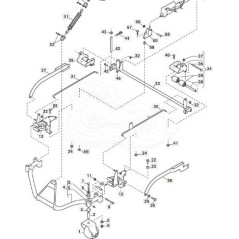 LINKER PLATTENHEBEARM. CD 100 VNGA ORIGINAL STIGA - 387106265/0