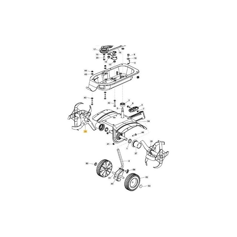 ROTORE ASSY-DESTRO ORIGINALE STIGA - 1483-2055-01