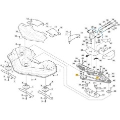 POULIE D-163mm d-24.9mm ORIGINE STIGA - 1134-7814-01