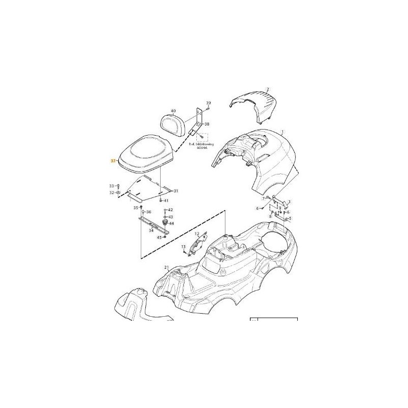 COJÍN DE ASIENTO KIT ORIGINAL STIGA - 1134-7741-01