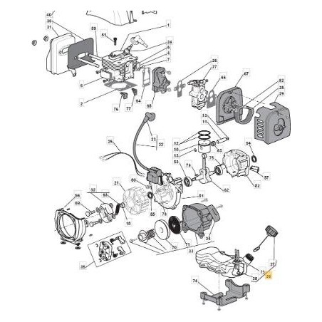 RÉSERVOIR DE MÉLANGE KF01082BB - RECHARGE ORIGINALE STIGA - 183733007/0 | Newgardenstore.eu