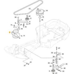 PULEG. DOPPIA INTERM. NV(NTN)-RIL. STIGA ORIGINALE - 387605024/0