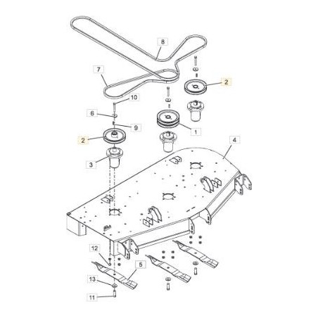 POLEA STIGA ORIGINAL - 118830800/0 | Newgardenstore.eu