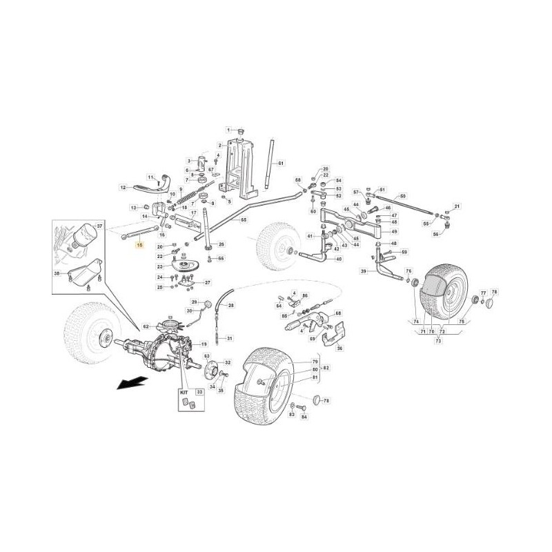 AMORTISSEUR 100N (104 mm/s) ORIGINAL STIGA - 118830388/0