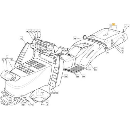 TAPA BOLSA TC TORON ROJA 300941 ORIGINAL STIGA - 382110207/1 | Newgardenstore.eu