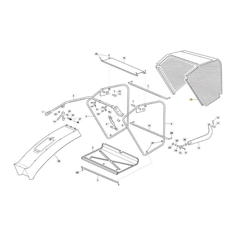 YELLOW GTM BASKET NET UPPER CAPE ORIGINAL STIGA - 118830693/0