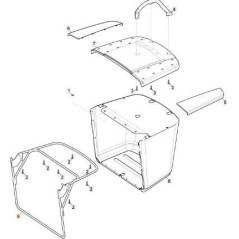 ORIGINAL STIGA ER1-2 E-C BAG FRAME - 384801155/0