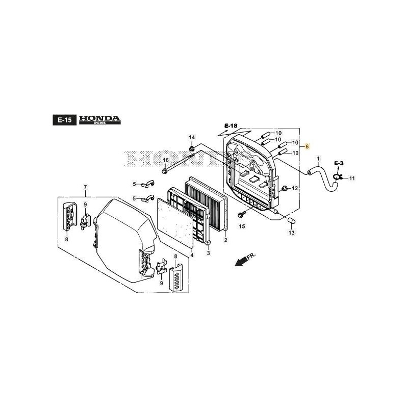 BASE FILTRO DE AIRE ORIGINAL STIGA - 118552033/0
