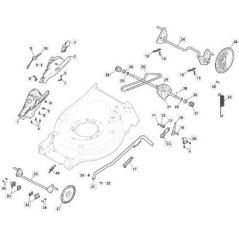 TRAKTION GR. GT MONOxMP1 50-55 CENTRAL PULS ORIGINAL STIGA - 181003114/0 | Newgardenstore.eu
