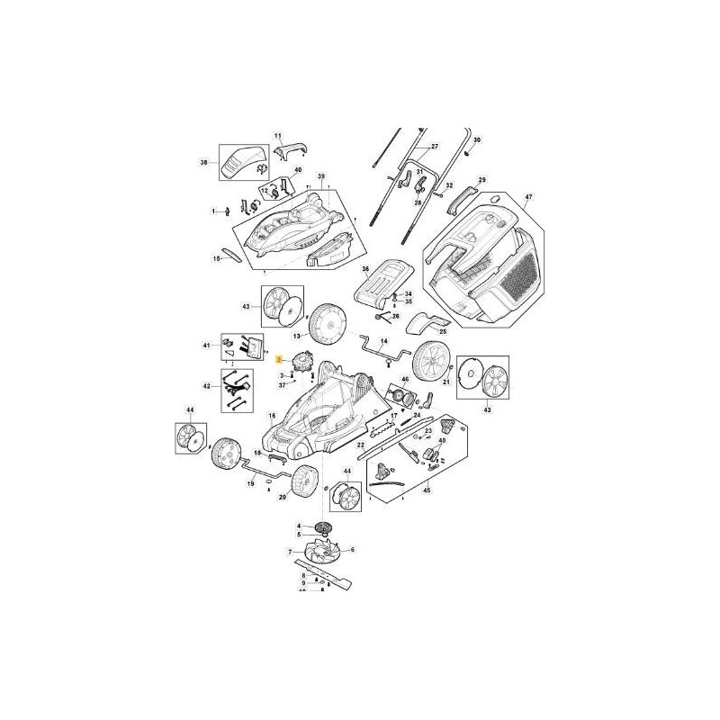 ELECTRIC MOTOR E 380 Li 40 ORIGINAL STIGA - 118811002/0
