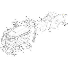 WHEEL COVER RED RAL3003 TF ASSEMBLY. NJ ORIGINAL STIGA - 325110485/0 | Newgardenstore.eu