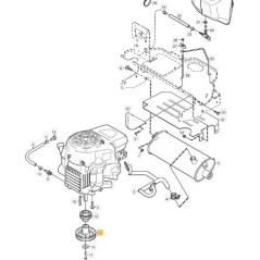 ORIGINAL STIGA ENGINE PULLEY - 1134-4999-01