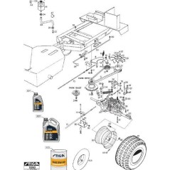 CERCHIO POSTERIORE PARK (-97)NUOVA ORIGINALE STIGA - 1134-3393-02