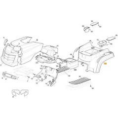 WHEEL COVER GREEN COLOR 60123L MP 84C ORIGINAL STIGA - 325110446/0 | Newgardenstore.eu