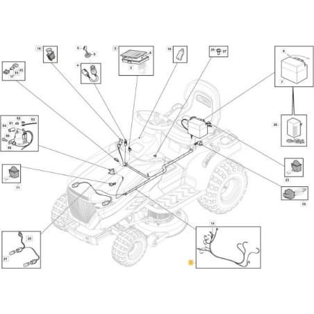 WIRING KIT SD HY HONDA ORIGINAL STIGA - 182040234/0 | Newgardenstore.eu