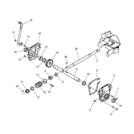 ALBERO COCLEA ORIGINALE STIGA - 1812-2181-01 | Newgardenstore.eu