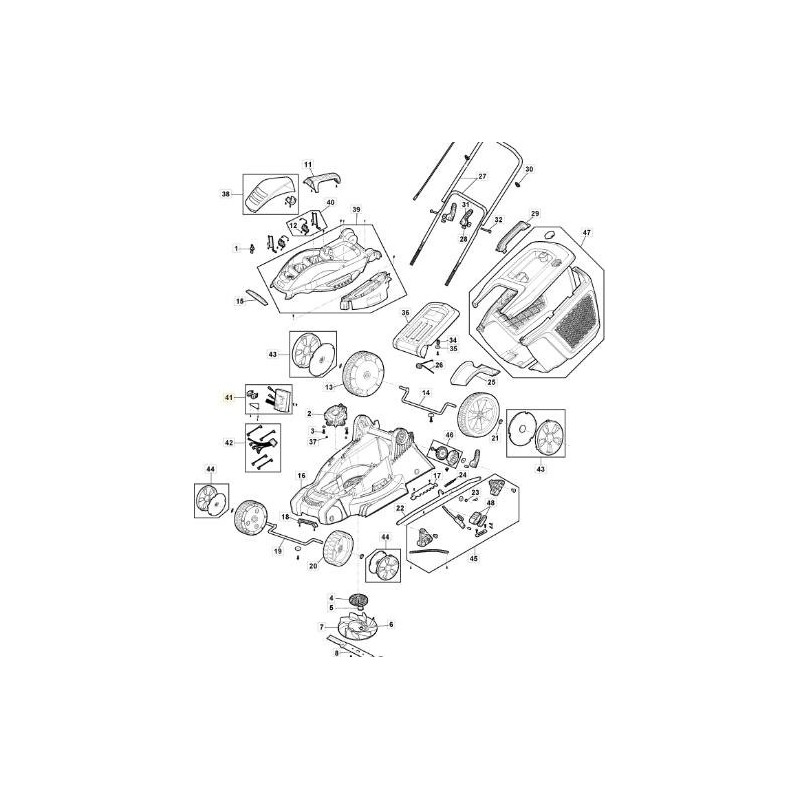 KIT PCB E INTERRUTTORI E 380 Li 40 ORIGINALE STIGA - 118811052/0